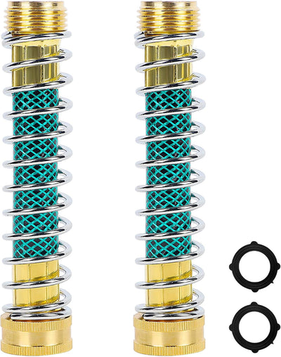 2 Adaptadores Manguera Jardín 5.7pulg Latón 3/4pulg