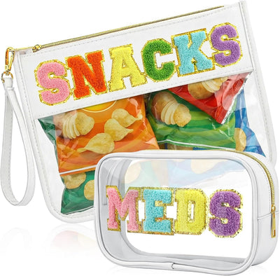 2 bolsas cosméticos nailon transparente TSA aprobada