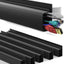Organiz. cables negro 6 pzas para oficina y hogar