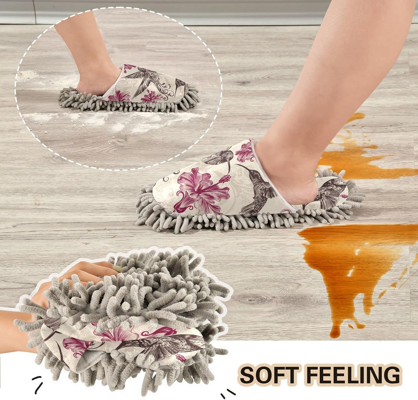 Pantuflas microfibra suave lavable Multi-28