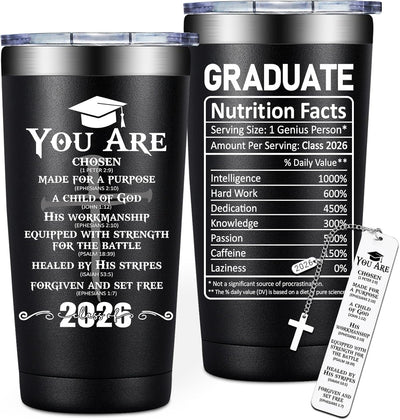 Vaso de graduación cristiano para hombres 2026