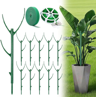 10 Estacas Apilables Soporte Plantas Interiores Exteriores