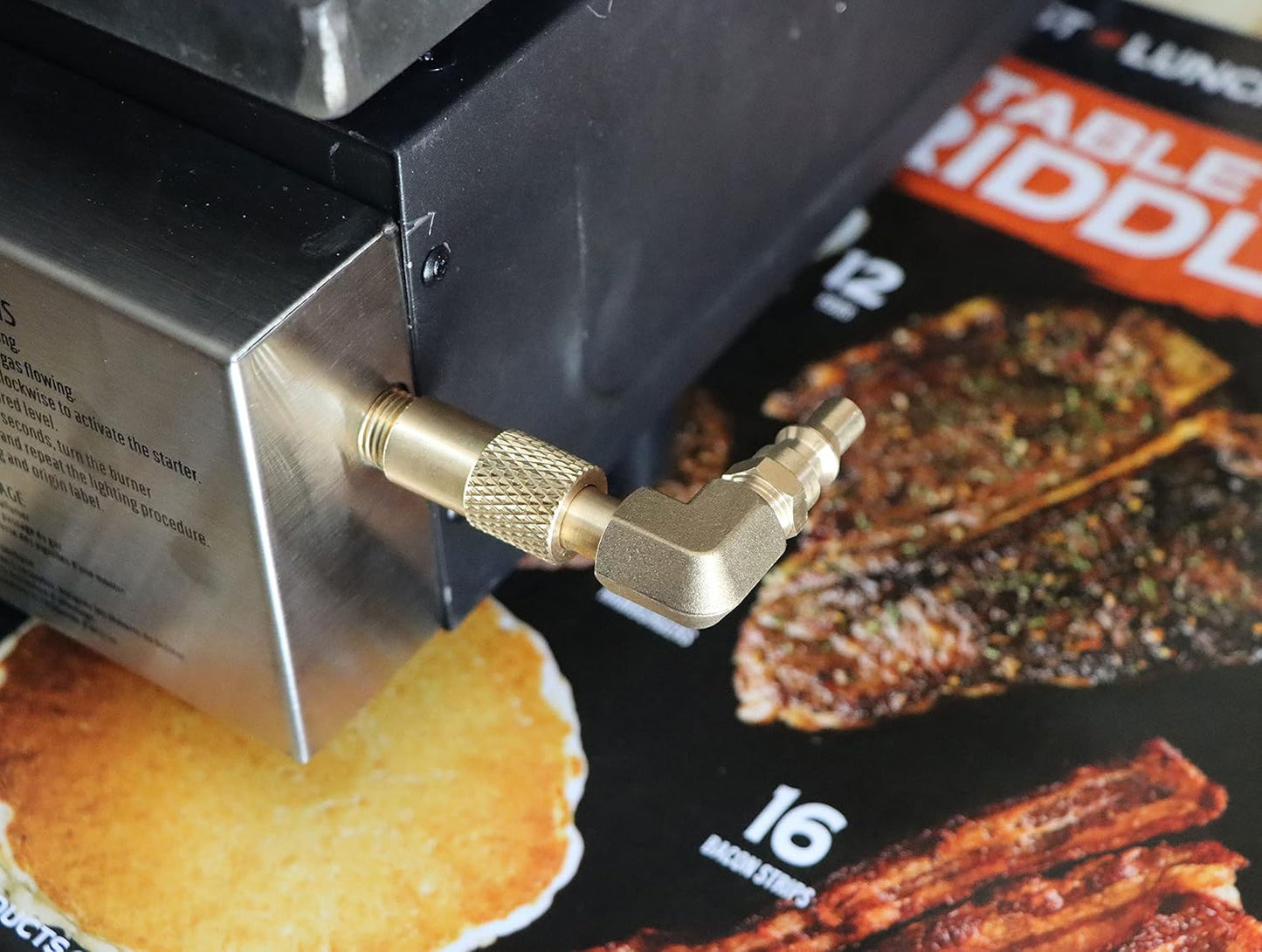 Adaptador 90 grados conexión rápida parrilla 17-22pulg
