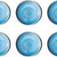Set 6 Platos Melamina Azul 10.5pulg