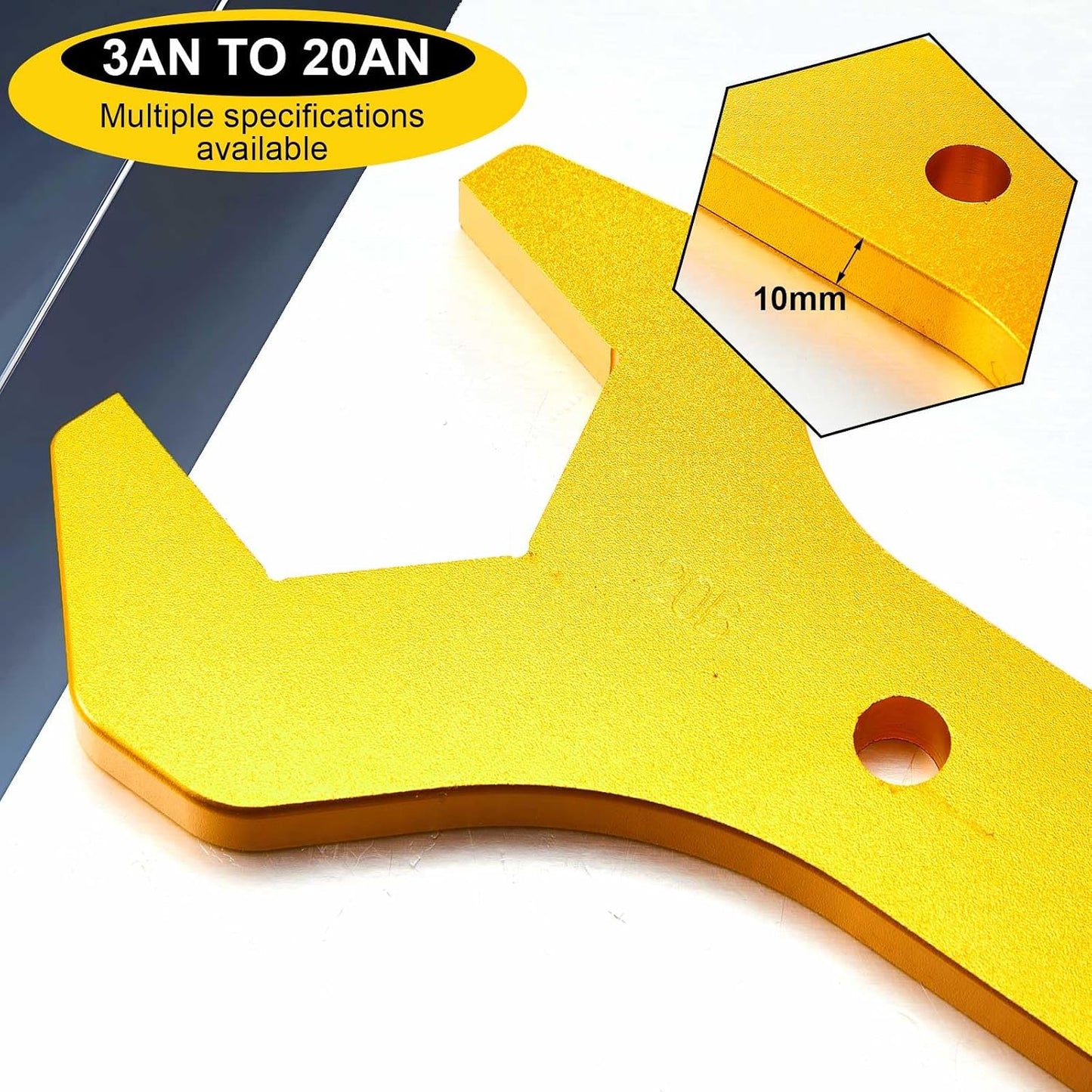 Juego llaves aluminio AN 3AN a 20AN manguera doble