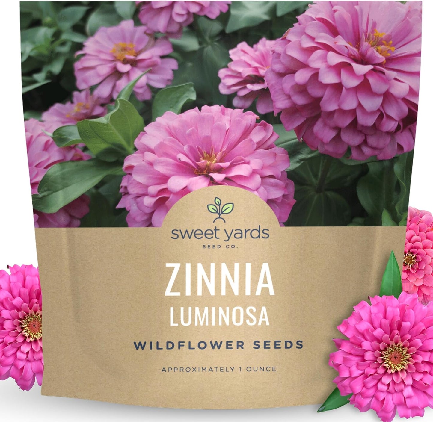 Paquete 4000 semillas Zinnia elegans 1oz