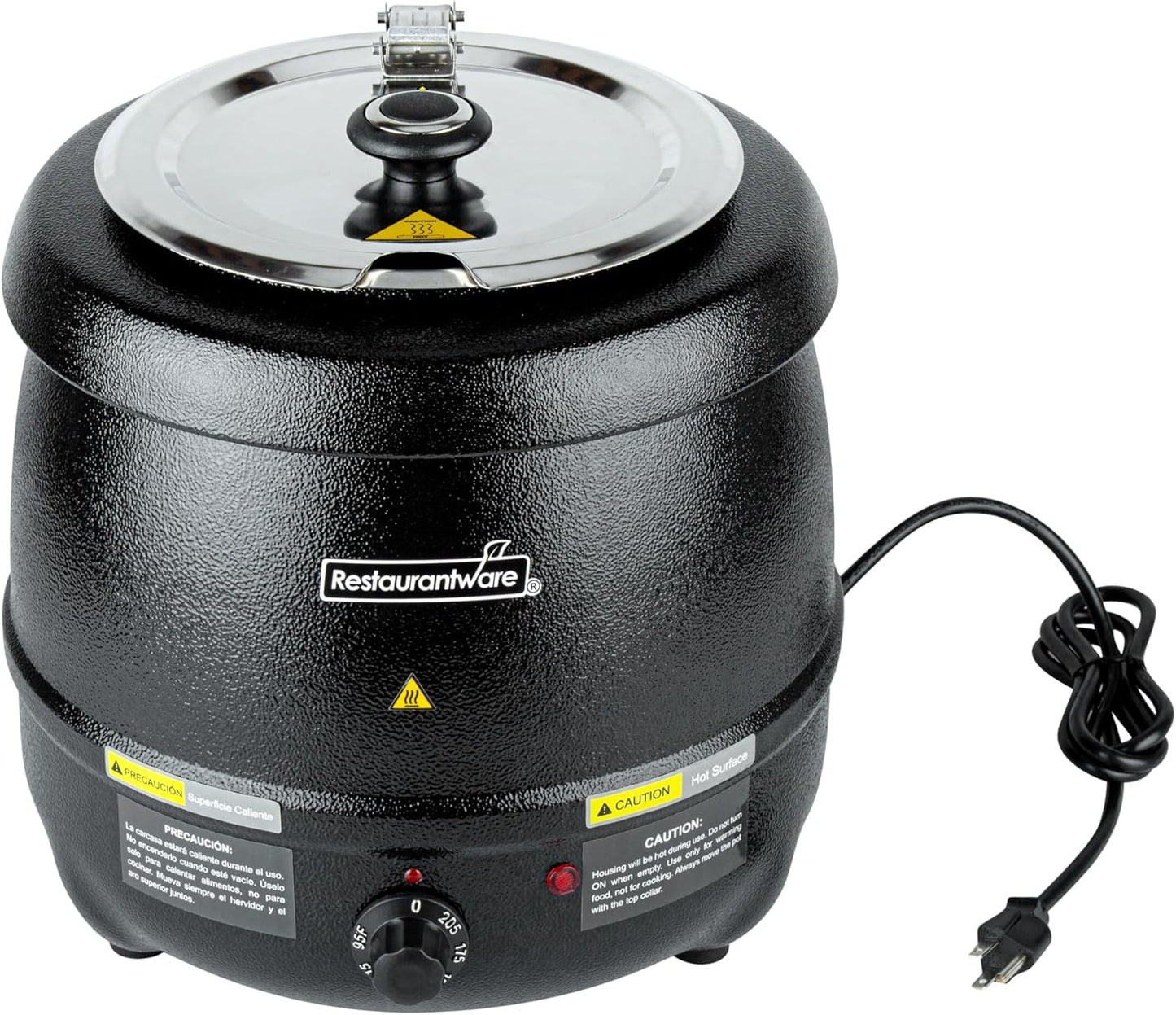 Calentador alimentos encimera 10qt con perilla temperatura