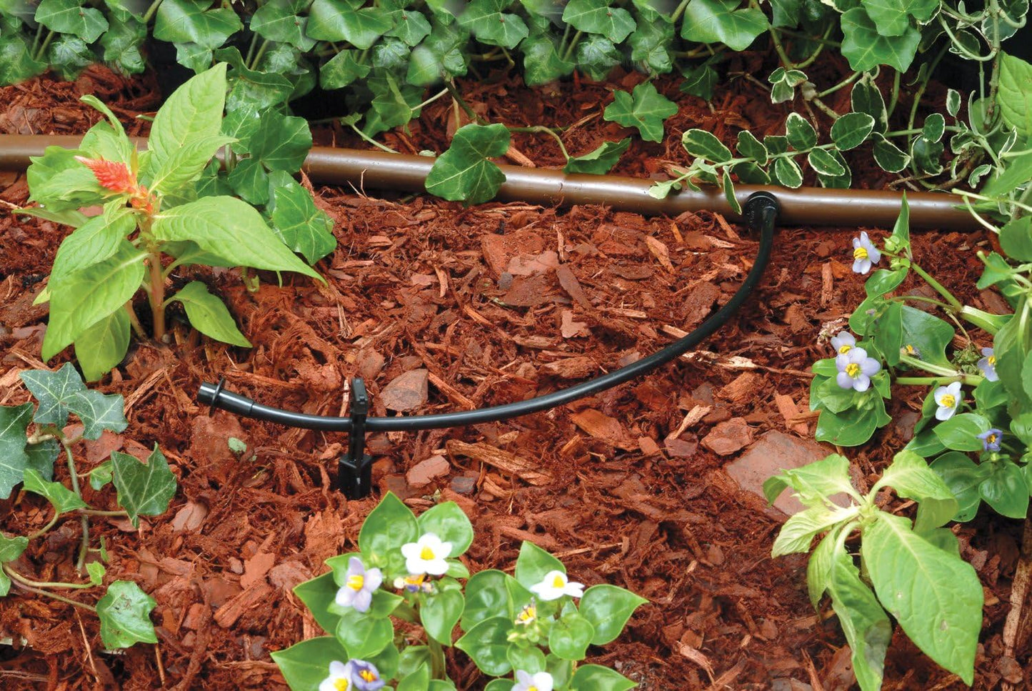 Tubería riego goteo 1/4 pulg 250pies negro