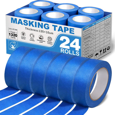 Cinta adhesiva pintor azul 24 rollos 1320yd multiusos