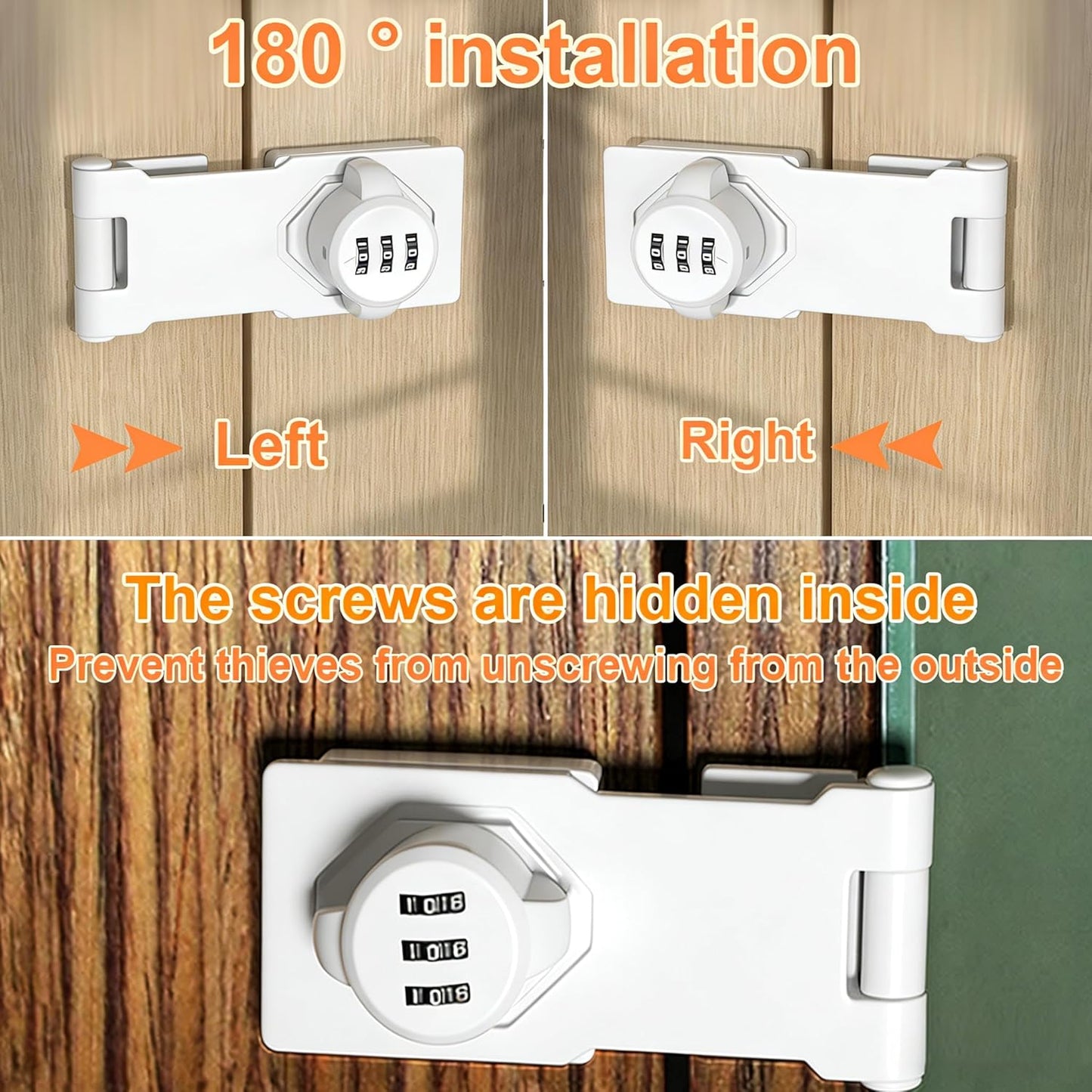 Cerradura combinación sin llave puerta granero