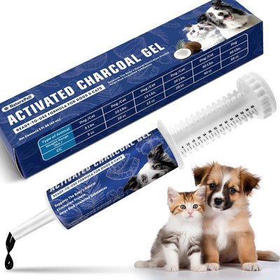 Carbón activado para perros gatos fórmula ROS auxilio emergencia