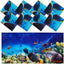 8 Cubiertas Luz Fluorescente 4x2ft Magnéticas Estilo Océano