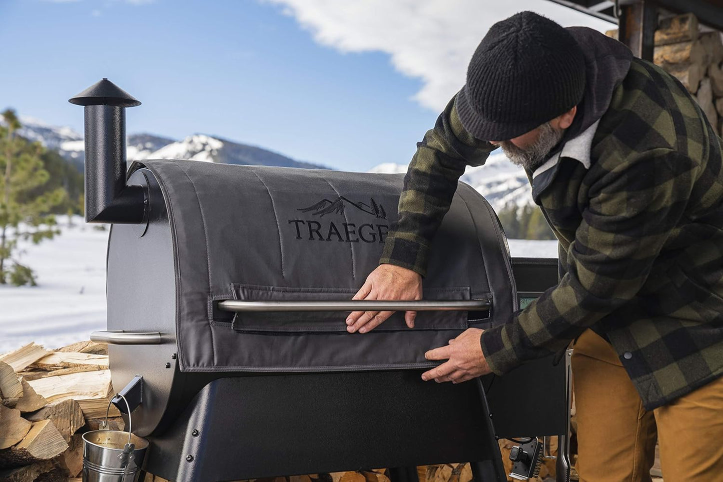 Manta aislante para parrilla Traeger Pro 780 gris