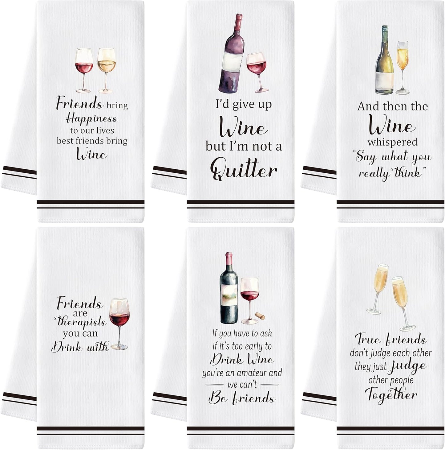 Toalla de mano de vino suave para bar, comedor y baño