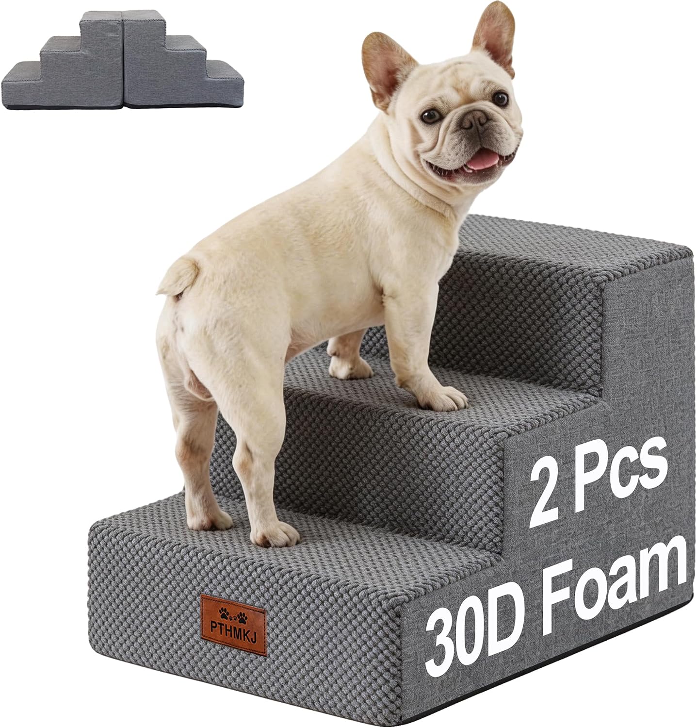 Escaleras para perros pequeños 3 escalones antideslizantes