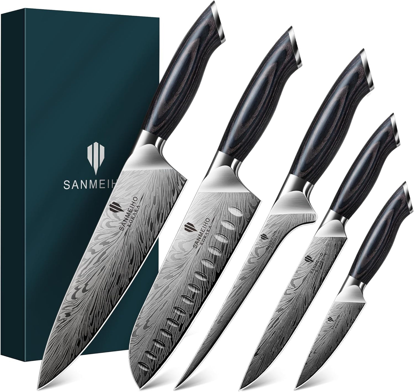 Set Cuchillos Chef Acero Alto Carbono Mango