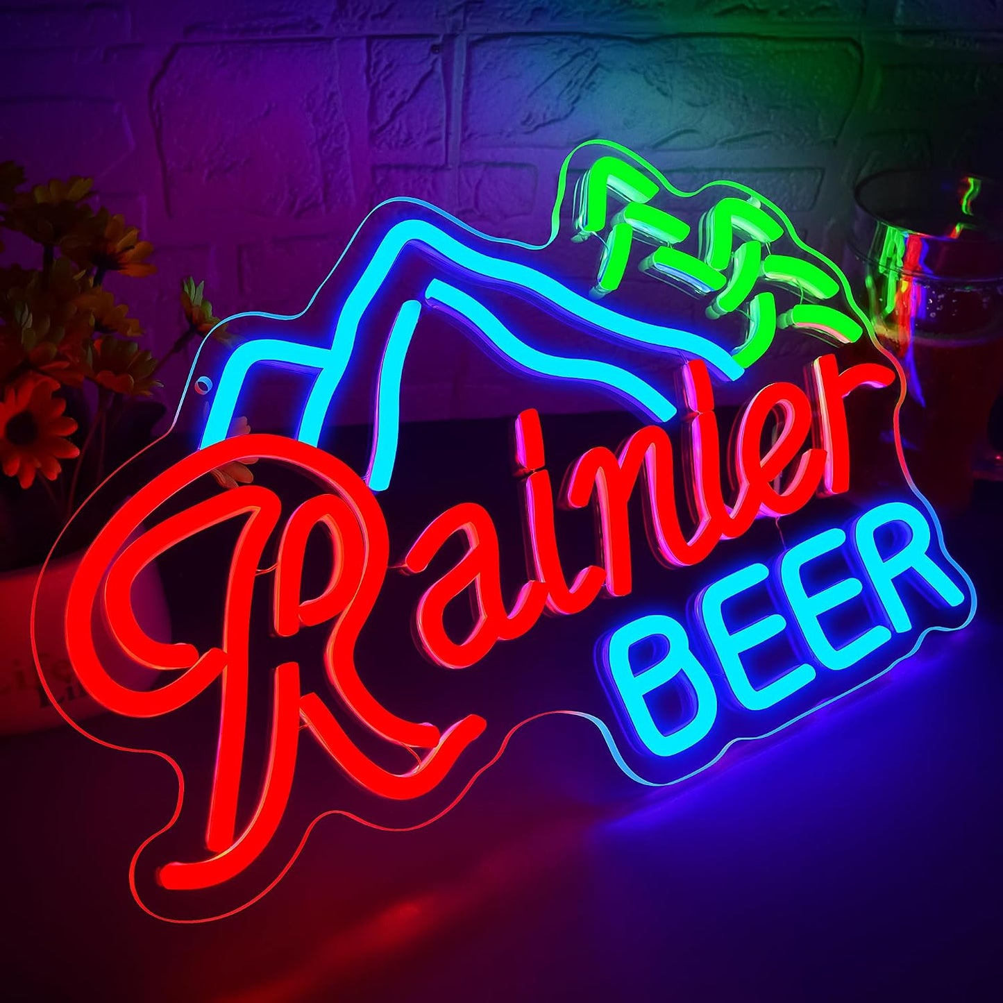 Letrero neón LED para pared bar dormitorio fiesta
