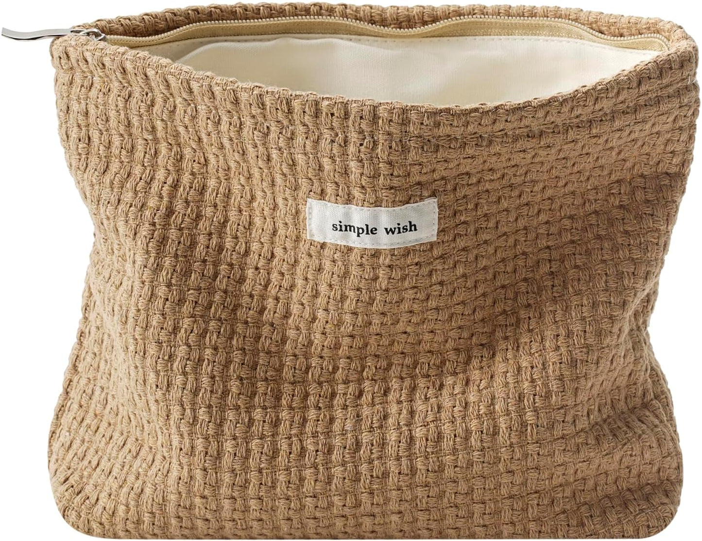 Bolsa maquillaje viaje con cremallera estética