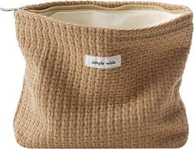 Bolsa maquillaje viaje con cremallera estética