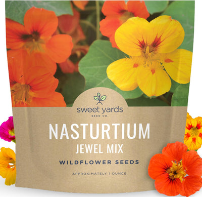 Paquete 200 semillas Nasturtium Jewel Mix Tropaeolum majus