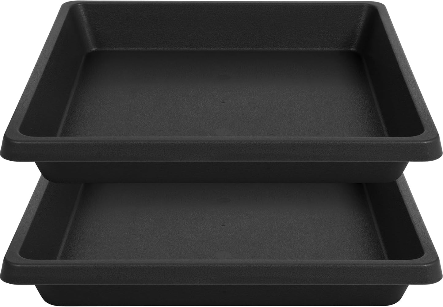 Platillo Cuadrado para Plantas 8pulg Set 2 con Bandeja Colectora