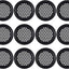 12 Rejillas Ventilación Acero Inox 2pulg para Cocina