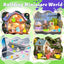 Pack 150 pzas mini animales resina figuras luminosas decoración