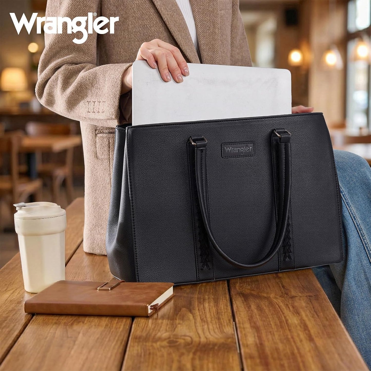 Bolsa computadora 15.6pulg mujer trabajo doble compartimento