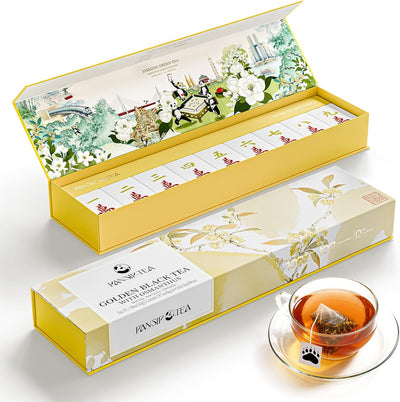 Juego 18 bolsas té negro Osmanthus aroma floral suave
