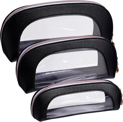 Set 3 bolsas maquillaje viaje impermeable con cremalleras