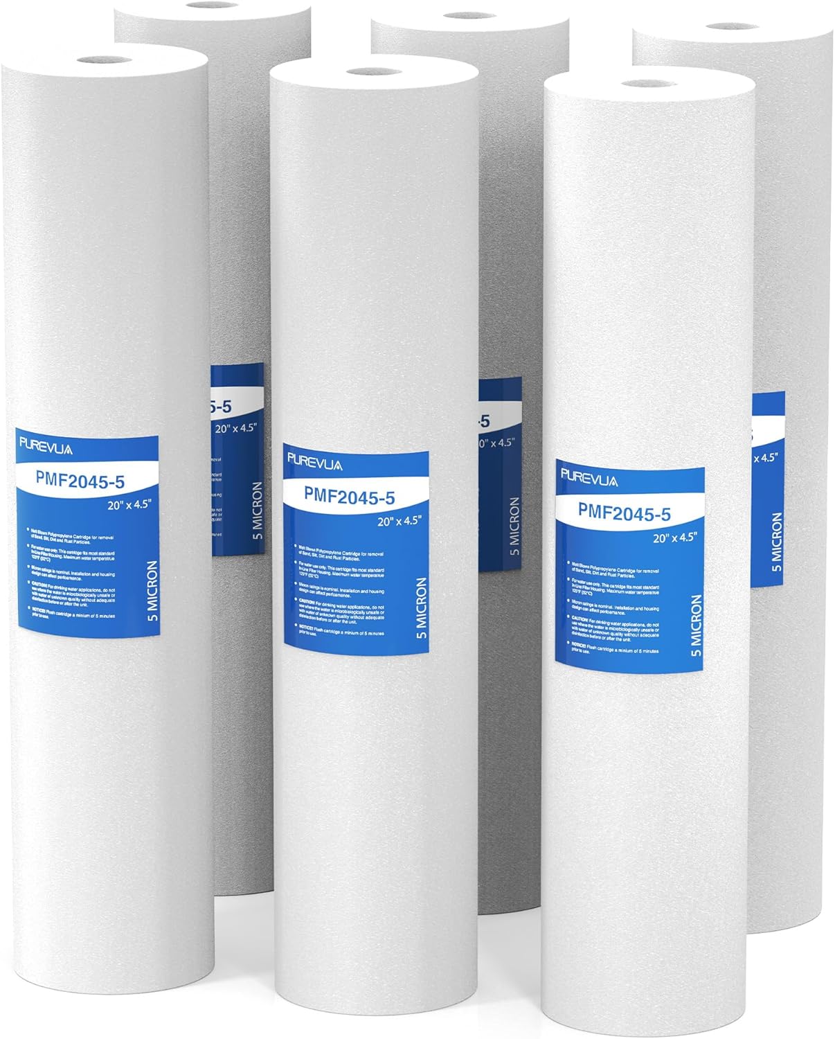 Filtro sedimentos 20x4.5pulg 5micrones para agua de pozo