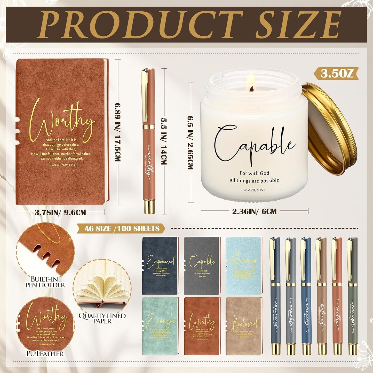 Set 6 Regalos Cristianos Taza Cerámica Velas Perfumadas