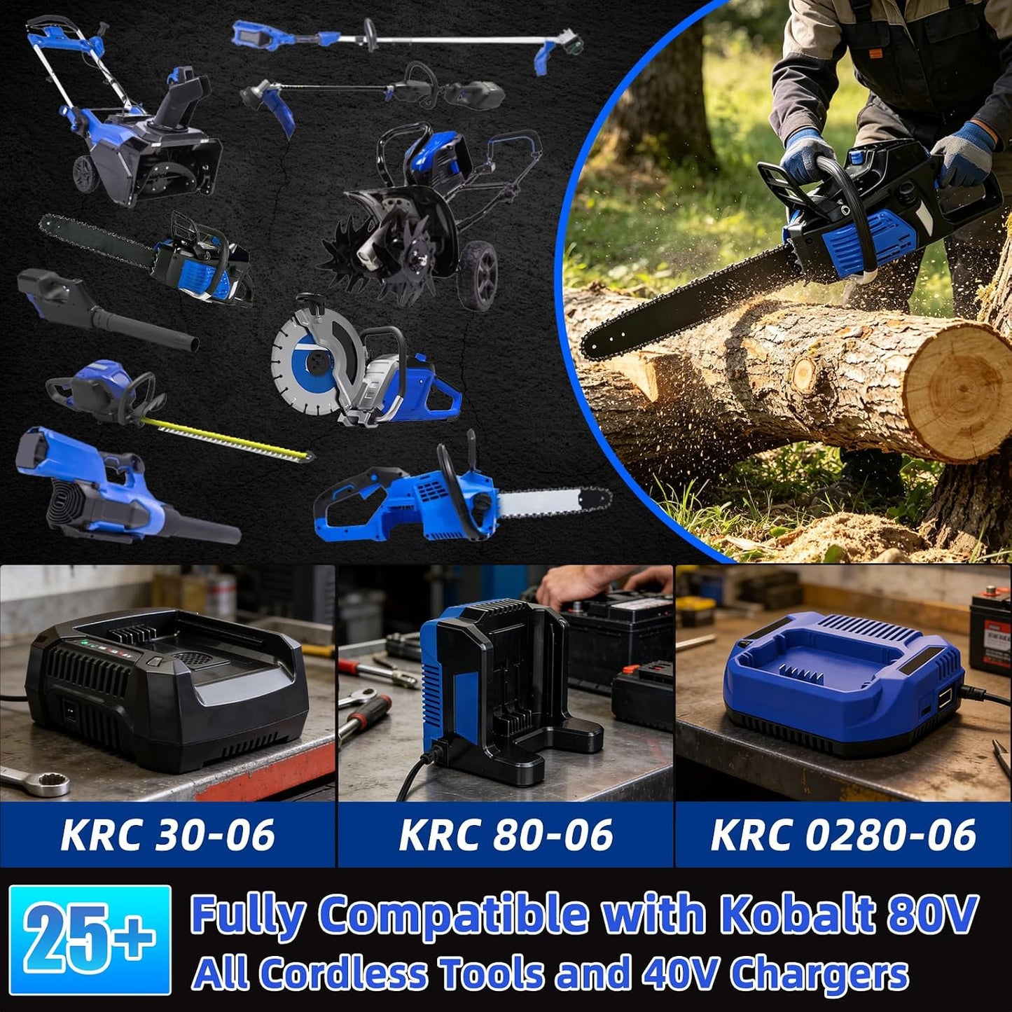 Batería 80V 2.5Ah repuesto Kobalt KB2580-06