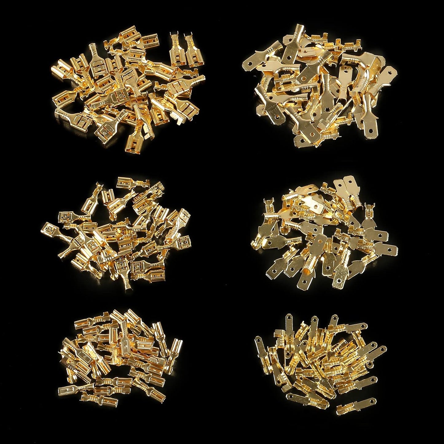 Kit 360pcs conectores espada alambre crimpado macho hembra