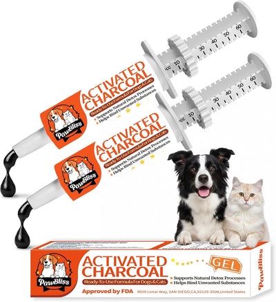 Kit carbón activado para perros gatos equilibrio digestivo