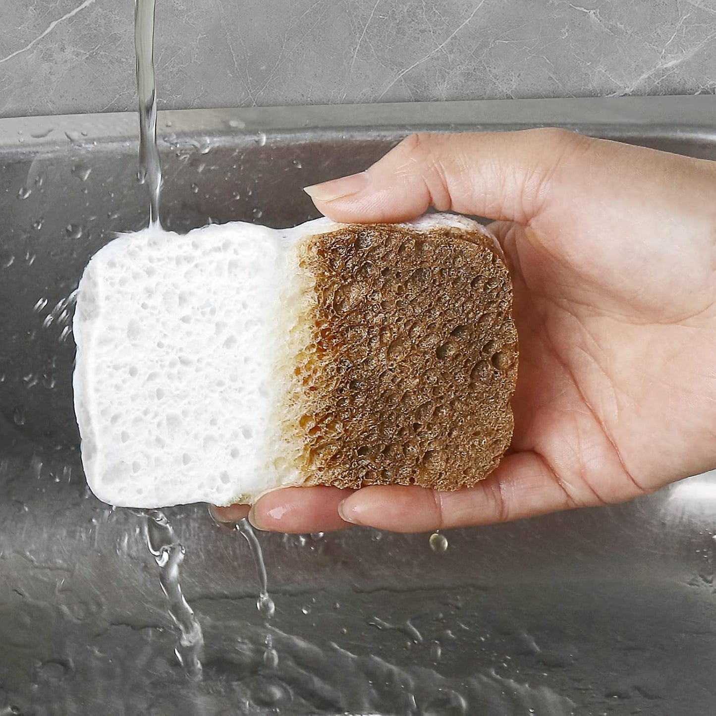 6 Esponjas Multiusos Reutilizables para Hogar y Cocina