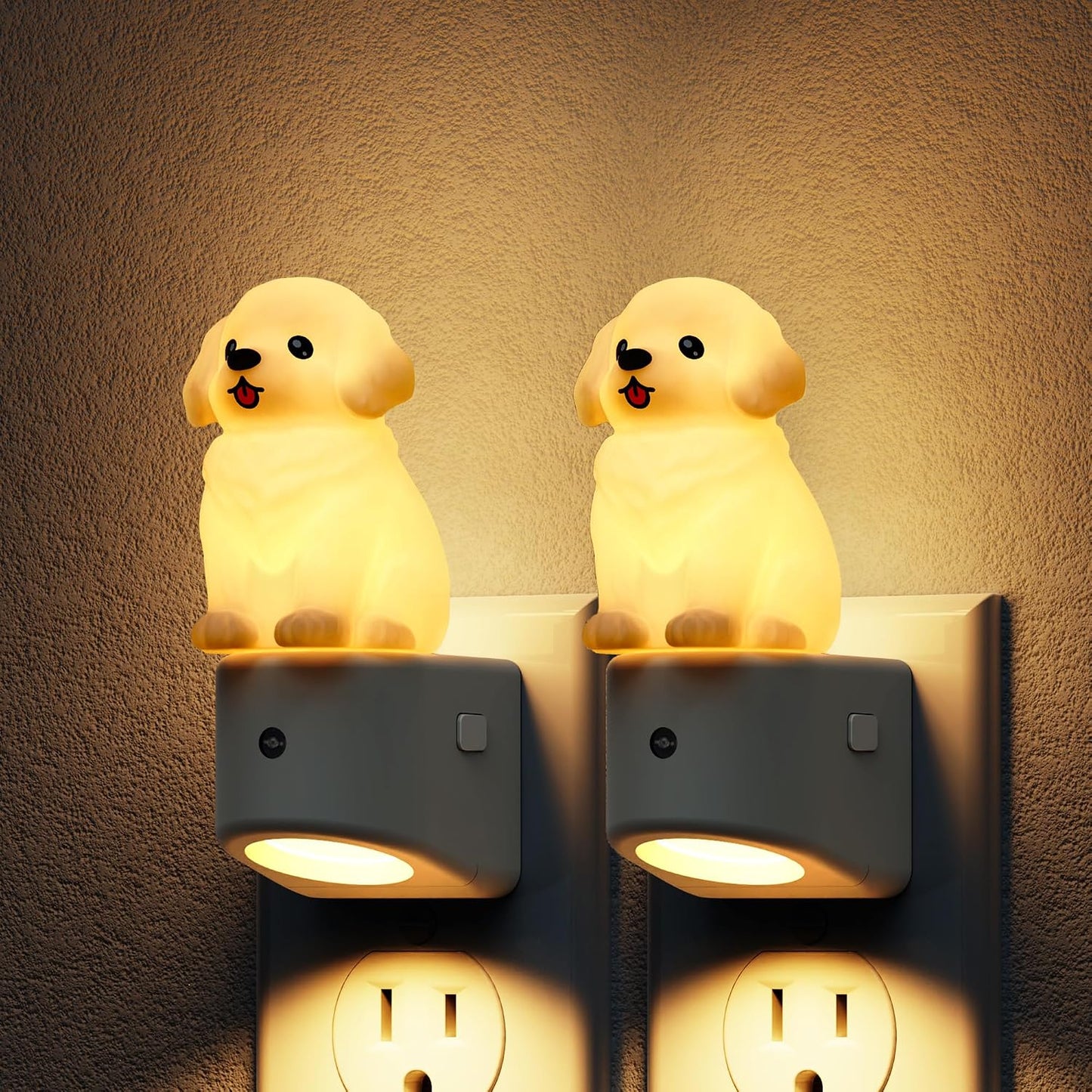 Luz nocturna 3D perro Golden Retriever RGB 3000K