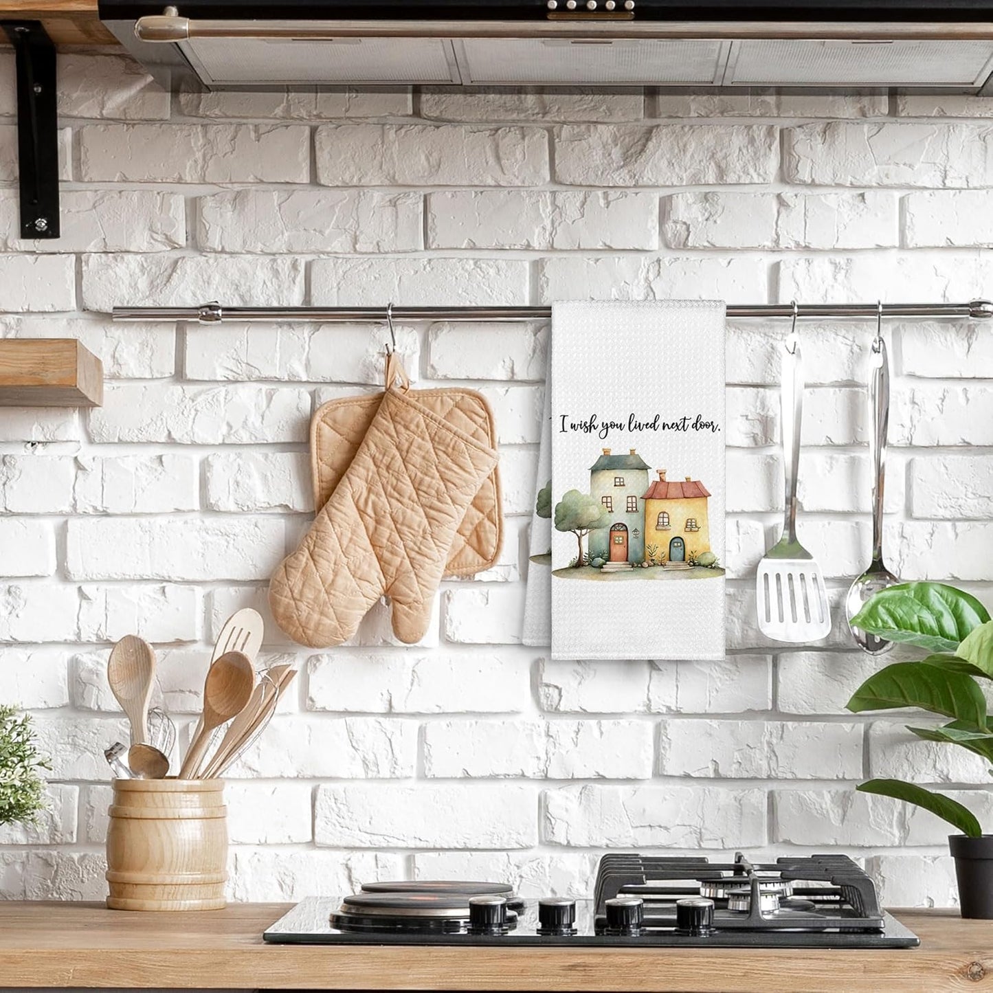 Toalla cocina regalo relaciones larga distancia texto inglés