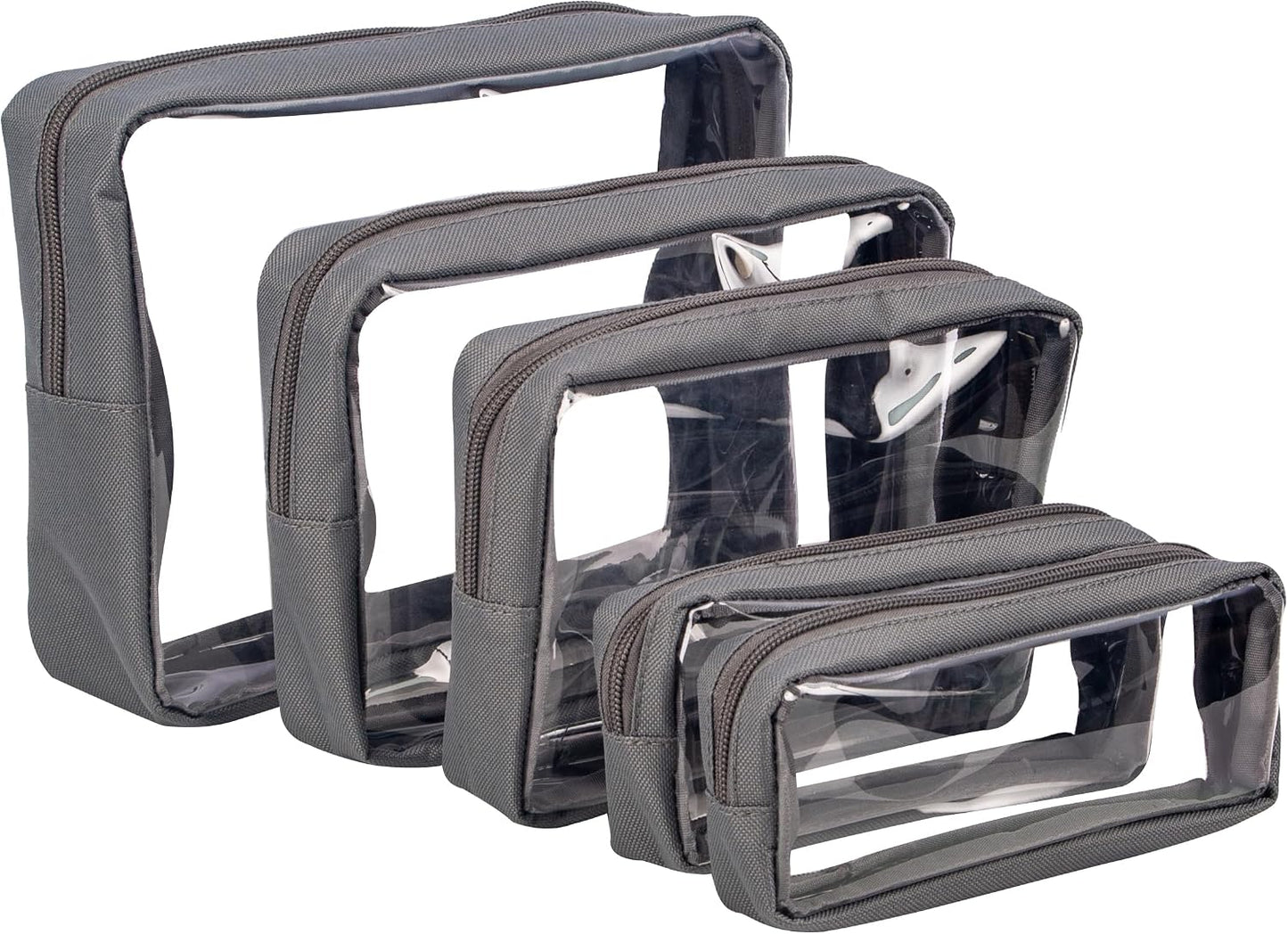 Set 5 bolsas pañales TSA aprobadas TPU transparente impermeable