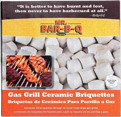 60 Briquetas Cerámica Autolimpiantes para Parrilla Gas