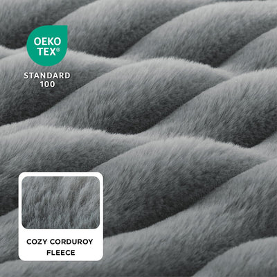 Sofá perro XL viscoelástica antideslizante con funda lavable gris