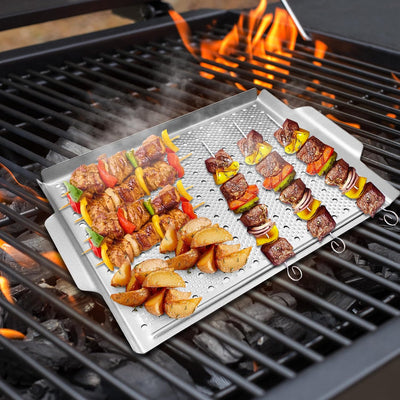 Sartén antiadherente para parrilla 15x11 con asas