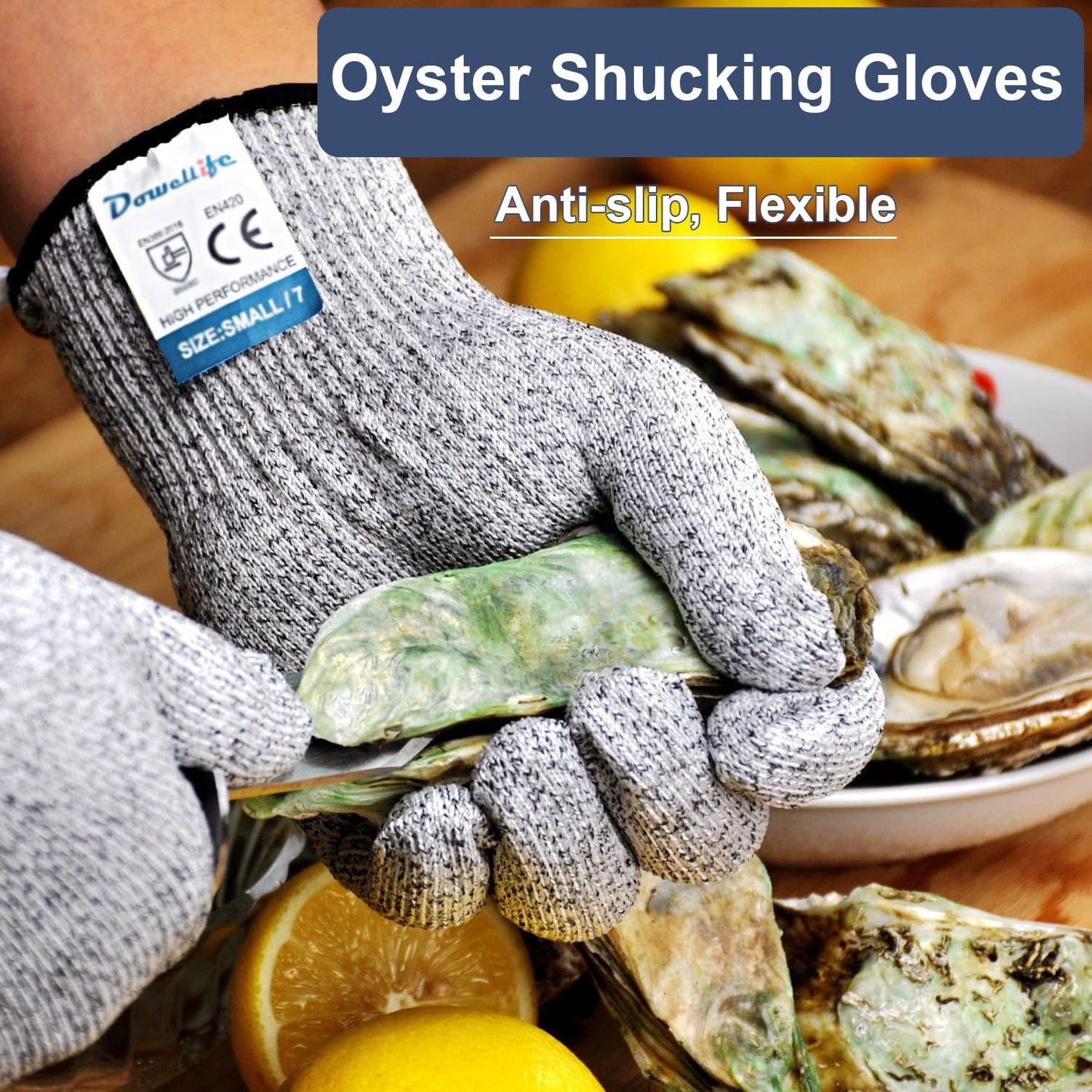 Guantes seguridad cortes cocina grado alimenticio nivel 5