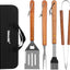 Juego herramientas parrilla acero inox para barbacoa