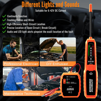 Detector de circuitos automotriz 6-42V con fusible