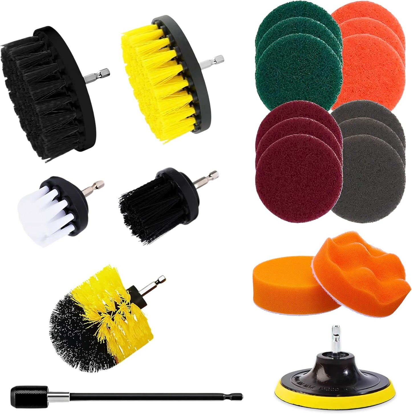 Set 21 accesorios limpieza eléctrica taladro multiusos