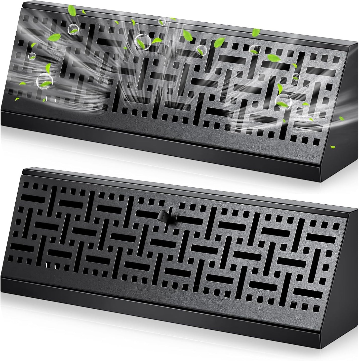 2 Pzas Difusor Zócalo 15pulg Cubierta Ventilación Negra