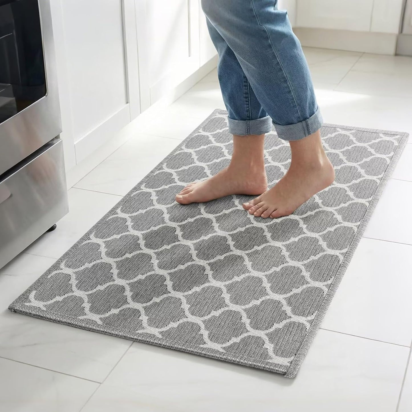 Tapete de cocina antideslizante lavable con base de goma