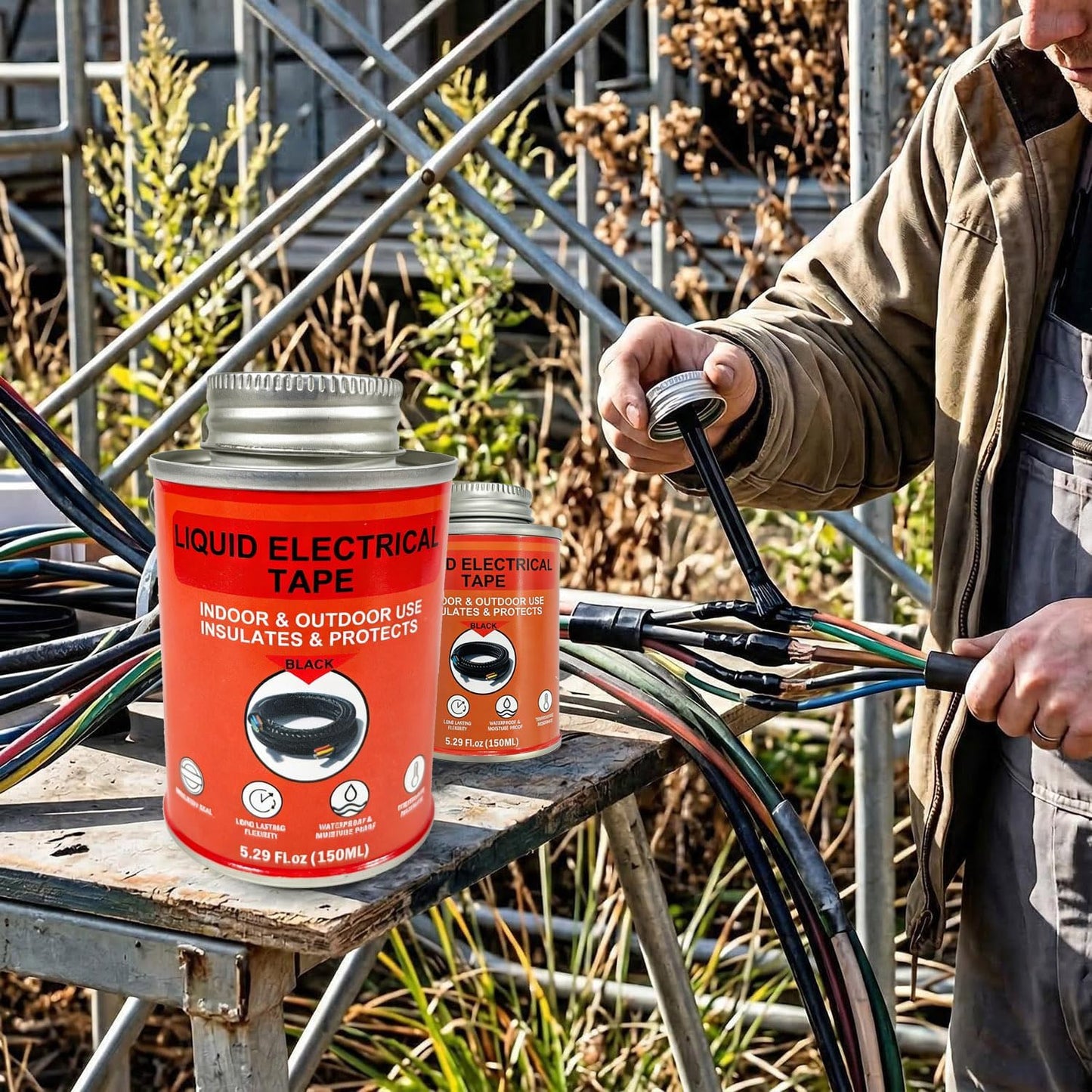 Cinta eléctrica líquida 5.1oz pegamento aislante