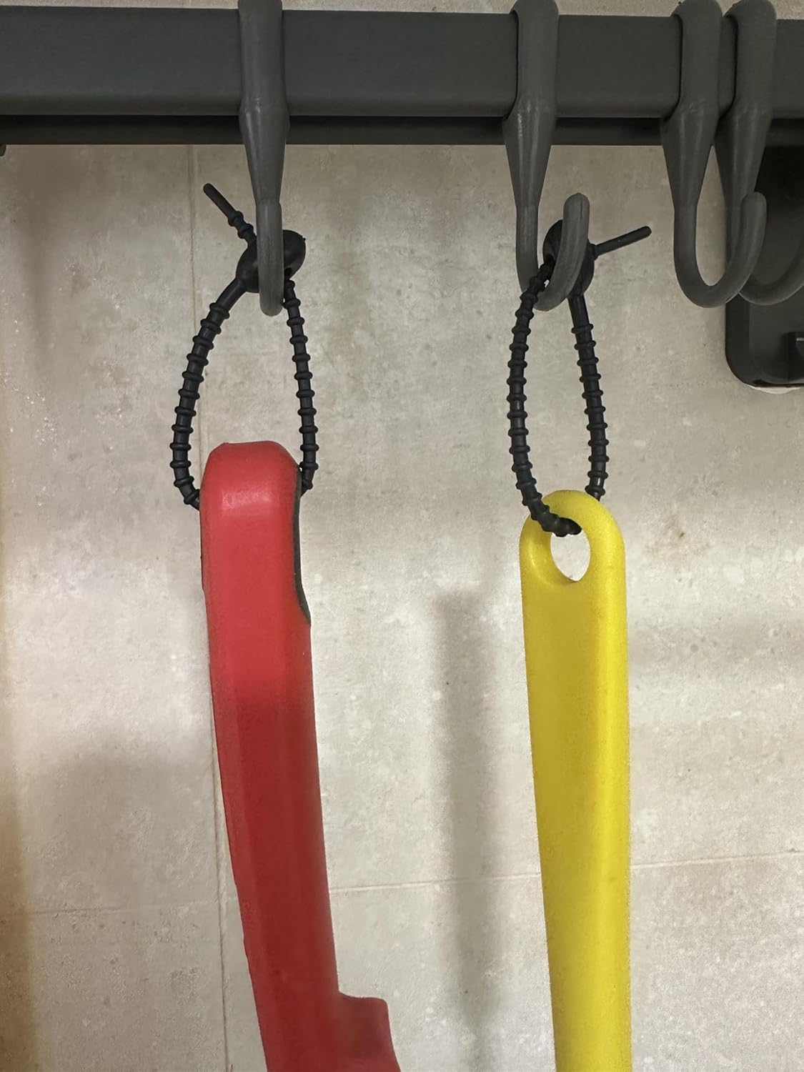 15 Pzas Espátula Silicona Correa Colgante Negro